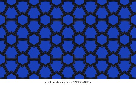 Vector illustration blue geometric abstract background