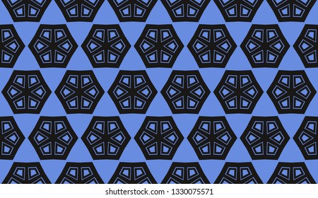 Vector illustration blue geometric abstract background