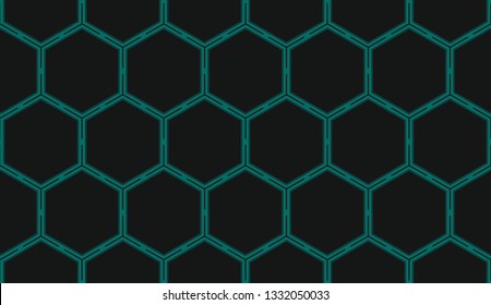 Vector illustration blue geometric abstract background