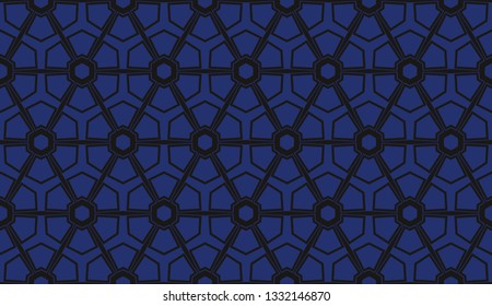 Vector illustration blue geometric abstract background