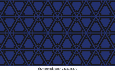 Vector illustration blue geometric abstract background