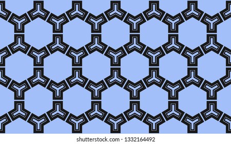 Vector illustration blue geometric abstract background