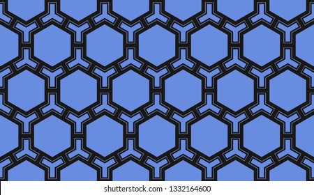 Vector illustration blue geometric abstract background