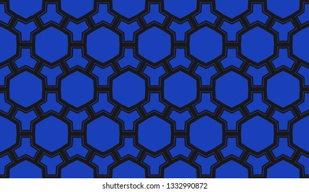 Vector illustration blue geometric abstract background