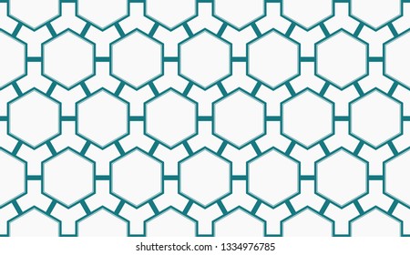 Vector illustration blue geometric abstract background