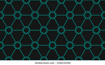 Vector illustration blue geometric abstract background