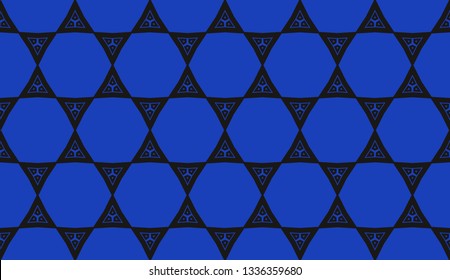 Vector illustration blue geometric abstract background