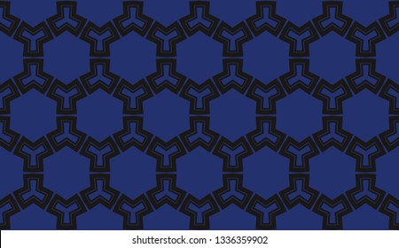 Vector illustration blue geometric abstract background