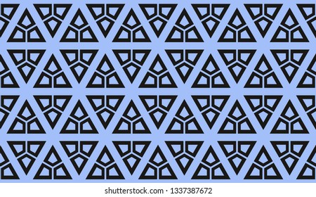 Vector illustration blue geometric abstract background