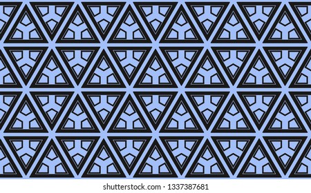 Vector illustration blue geometric abstract background