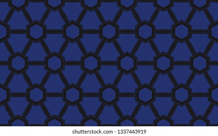 Vector illustration blue geometric abstract background