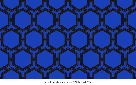 Vector illustration blue geometric abstract background