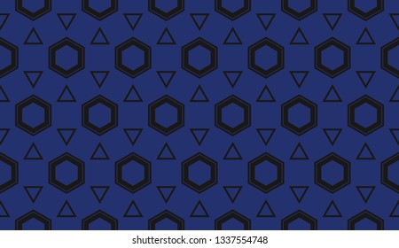 Vector illustration blue geometric abstract background