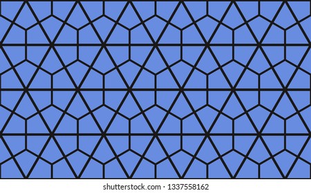 Vector illustration blue geometric abstract background