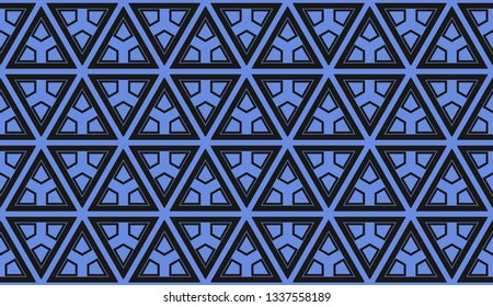 Vector illustration blue geometric abstract background