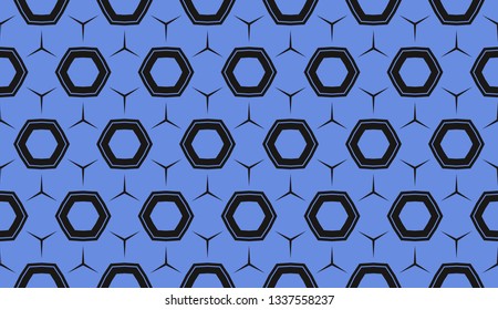 Vector illustration blue geometric abstract background