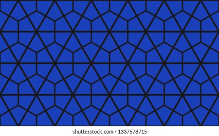 Vector illustration blue geometric abstract background