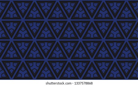 Vector illustration blue geometric abstract background