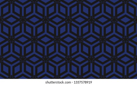 Vector illustration blue geometric abstract background