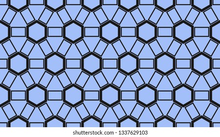 Vector illustration blue geometric abstract background