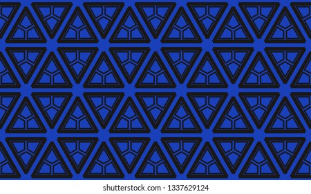 Vector illustration blue geometric abstract background