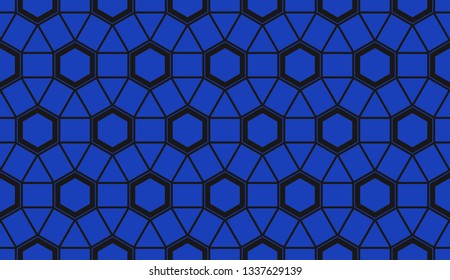 Vector illustration blue geometric abstract background