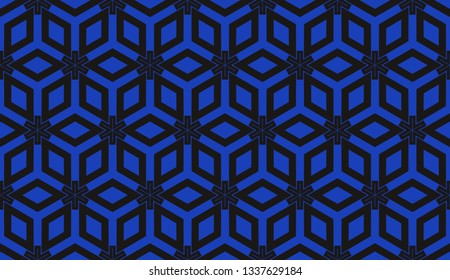 Vector illustration blue geometric abstract background