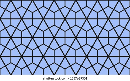 Vector illustration blue geometric abstract background