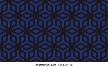 Vector illustration blue geometric abstract background