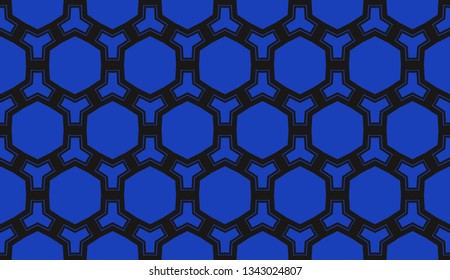 Vector illustration blue geometric abstract background