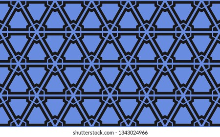 Vector illustration blue geometric abstract background