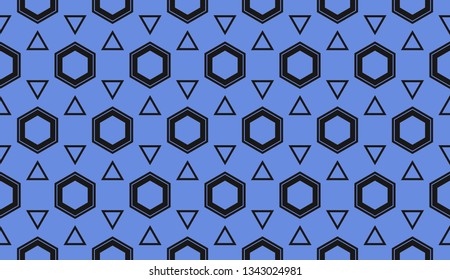 Vector illustration blue geometric abstract background