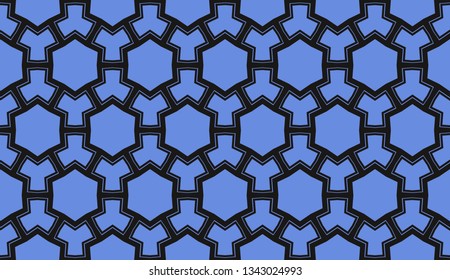 Vector illustration blue geometric abstract background