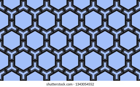 Vector illustration blue geometric abstract background