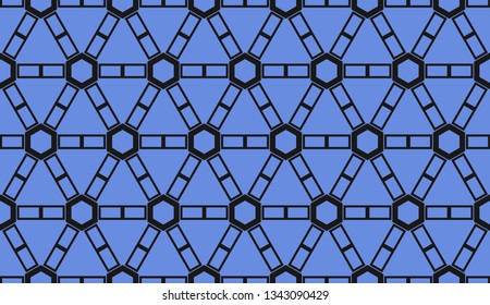 Vector illustration blue geometric abstract background