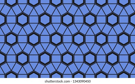 Vector illustration blue geometric abstract background