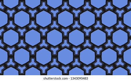 Vector illustration blue geometric abstract background