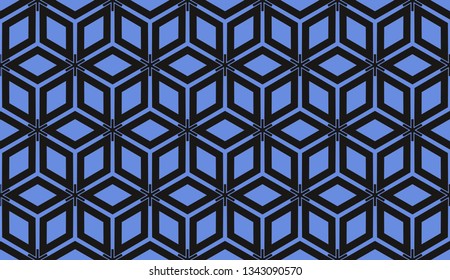 Vector illustration blue geometric abstract background
