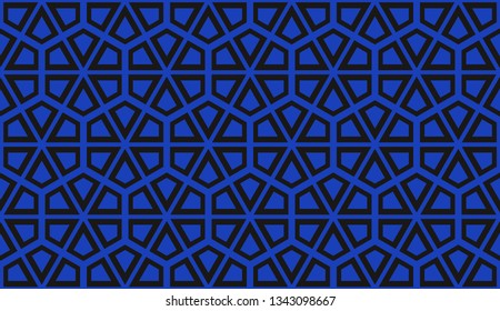 Vector illustration blue geometric abstract background