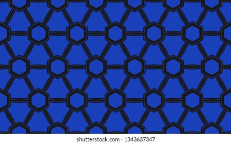 Vector illustration blue geometric abstract background