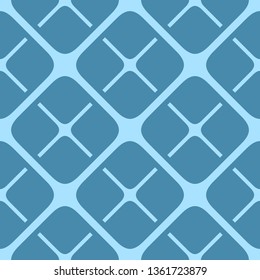 Vector illustration blue geometric seamless pattern background