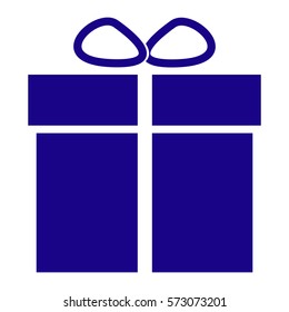Vektorgrafik des Symbols "Blue Gift Box"
