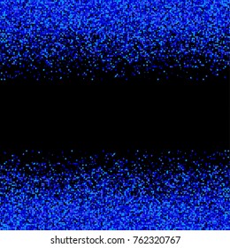 Vector illustration blue glitter background for design greeting card, christmas poster or flyer.