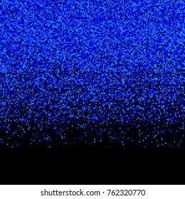 Vector illustration blue glitter background for design greeting card, christmas poster or flyer.
