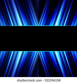 Vector illustration blue glowing background for greeting card, postcard, business card or poster