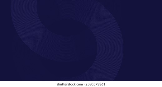 Vector illustration blue glowing geometric lines modern shiny blue circle modern
