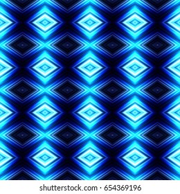 Vector illustration blue glowing seamless background for greeting card, postcard, business card or poster