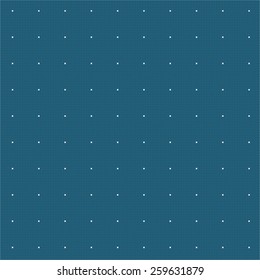 Vector illustration of blue grid of circles background