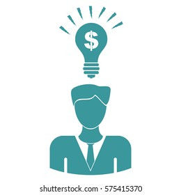 Vector Illustration of Blue Idea Icon
