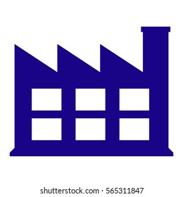 Ilustración vectorial del icono de la industria azul
